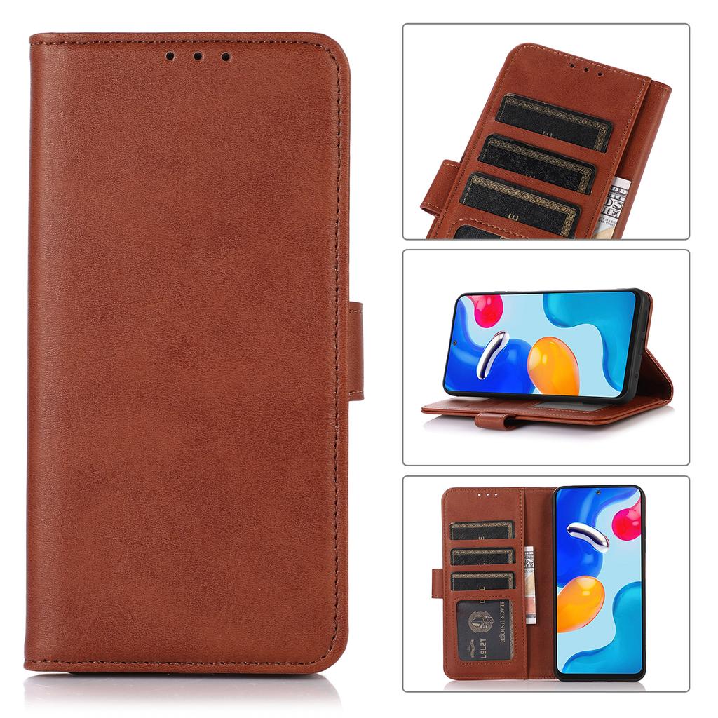 For Xiaomi Poco C75 4G/Redmi 14R 5G/14C 4G Case Cowhide Texture Leather Wallet Phone Cover with Stand