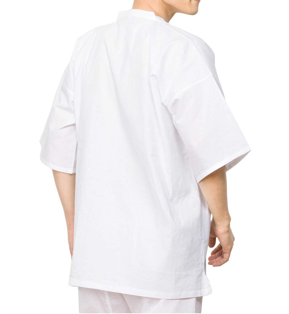 Kimono undershirt for men [KYOETSU] (LL, white)
