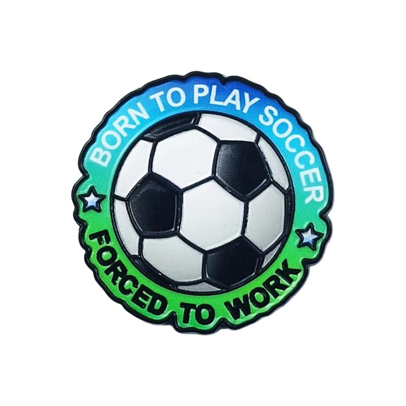 Handmade 3D Soccer Event Football Enamel Pin Zinc Alloy Brooch For Fan Collectors And Fashion Accessories