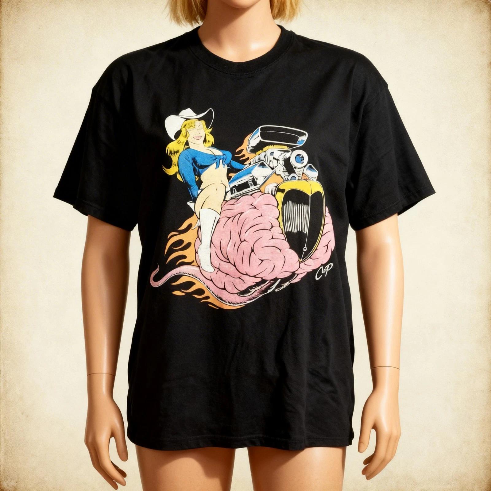 Vtg Butthole Surfers Band Coop Cowgirl 1993 Tour Cotton Black All Size 3XL