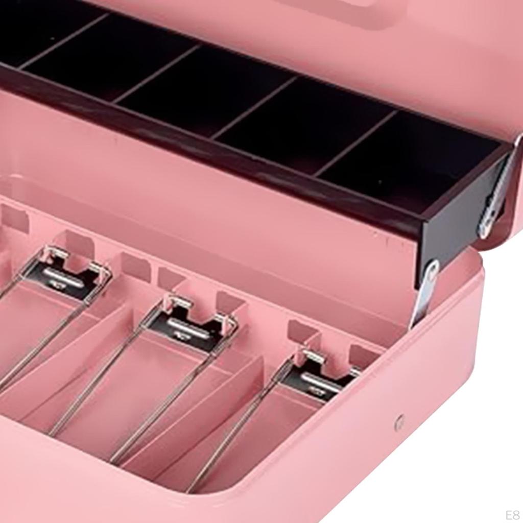 Денежный ящик с замком и лотком. Чехол для денег. Портативный органайзер для чеков. Многоцелевой органайзер с отделением.