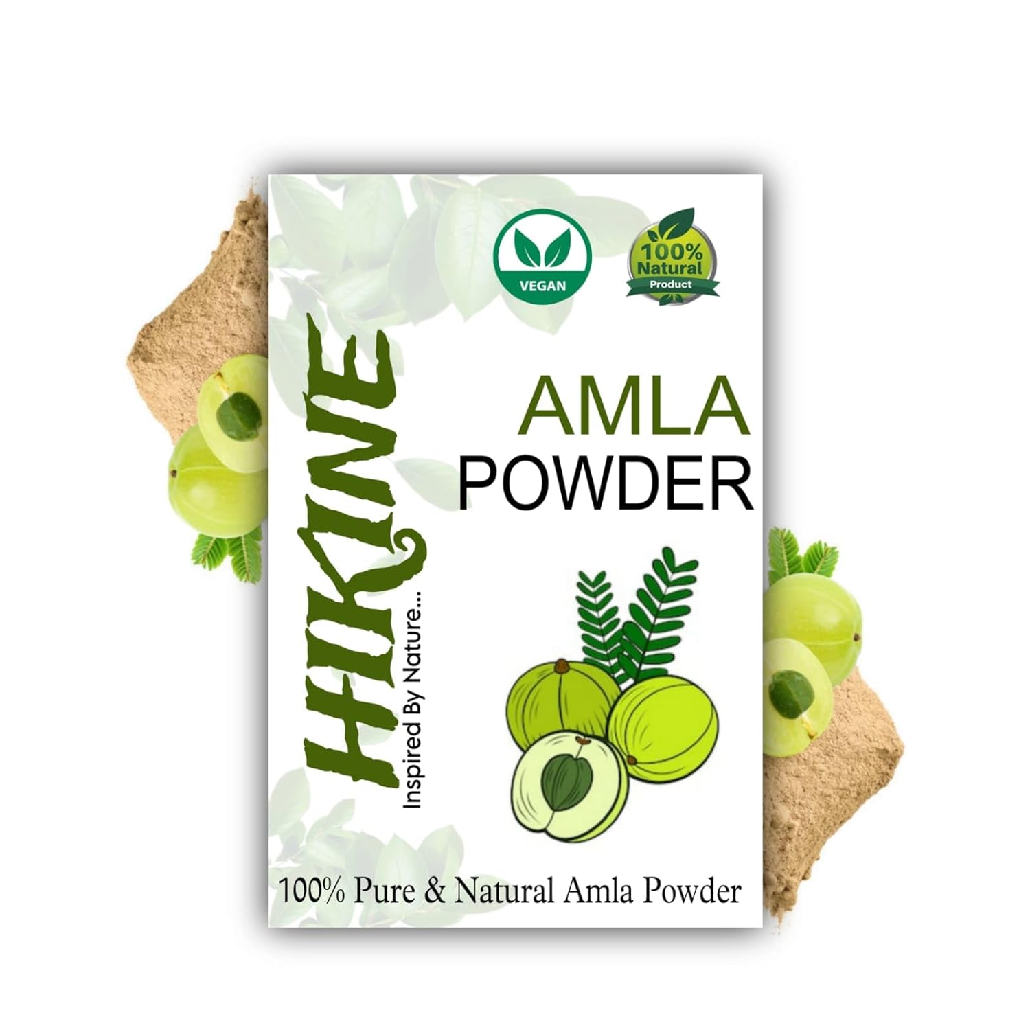 

Hikine 100% Pure & Natural Amla Powder For Hair Growth, 100% Pure & Natural Amla | 200gm 0.4lbs