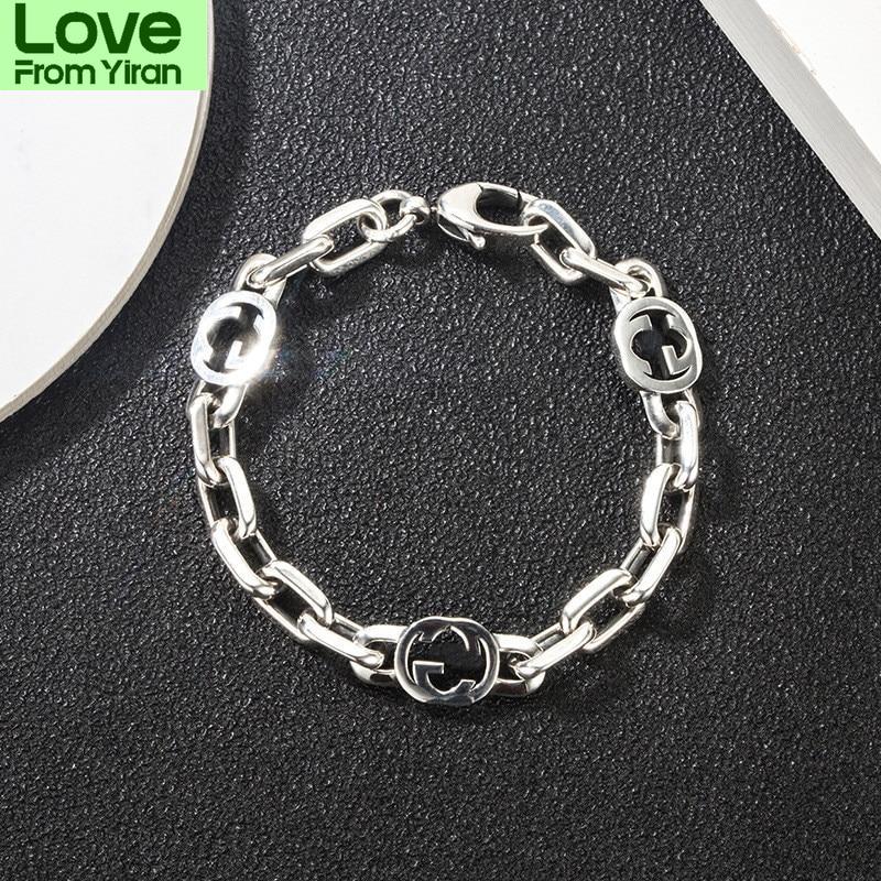 European And American Popular  Sterling Color Bracelets Letter Bracelets Stylish Stylish Men And Women Couple BraceletFashion Bracelets