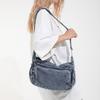 Denim Shoulder Bag Women's Crossbody Bag Commuter Large Capacity Underarm Bag