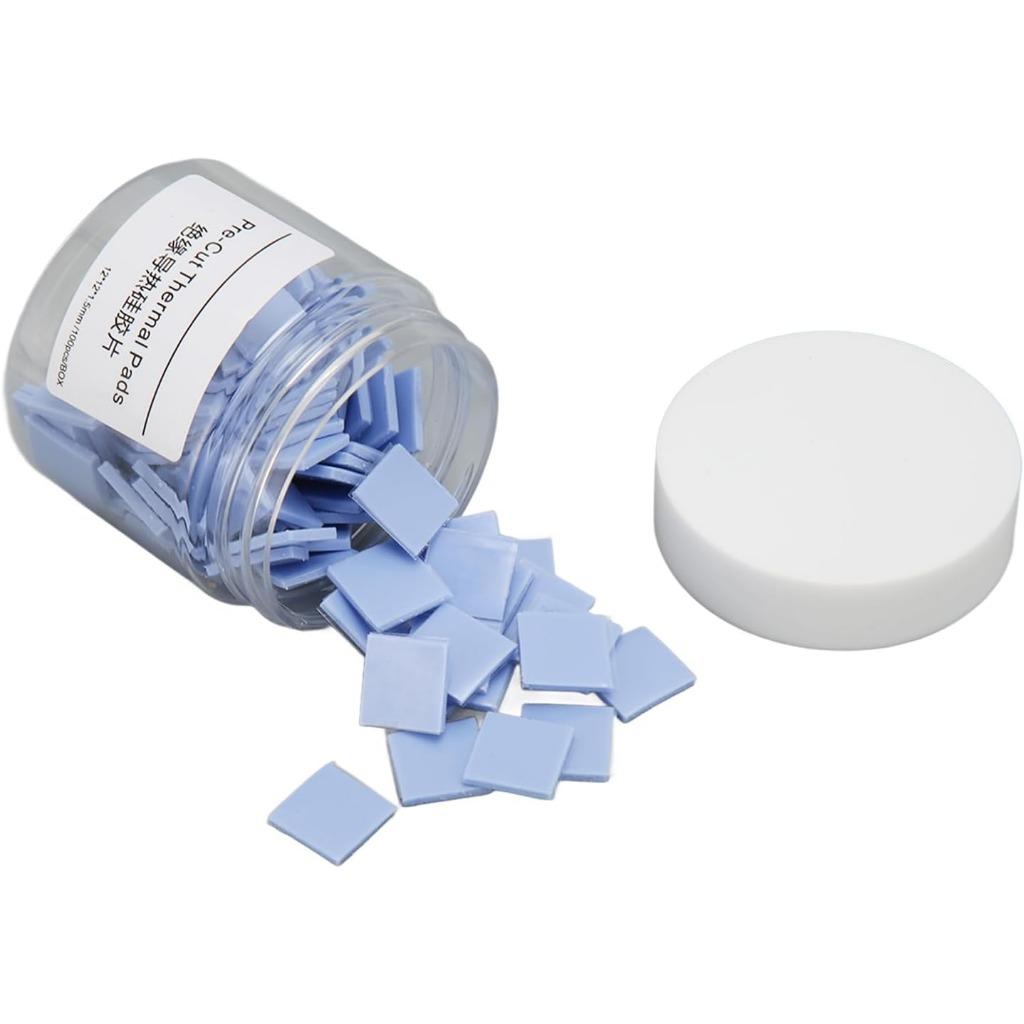 

Теплопроводящая силиконовая прокладка, амортизация, 100 шт. Звукоизоляционные силиконовые термопрокладки, термостойкие, высокая прочность для динамиков, для прокладок 100pcs синий