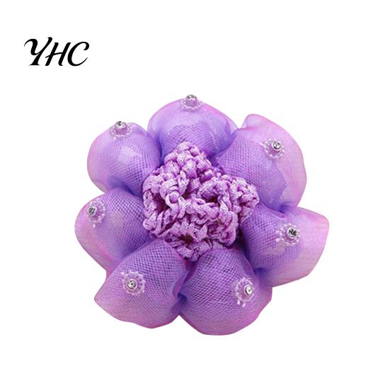 Bun Maker Hair Net High Elasticity Sretchable Involucres Pattern Baby Girl for Ballet Decoration