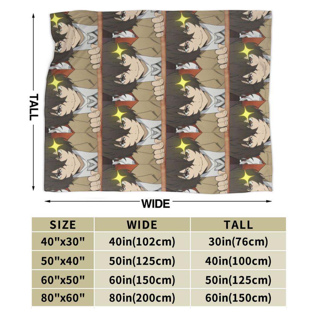 Dazai Bungo Stray Dogs Blanket Fleece Printed Portable Super Soft Throw Blanket for Bedding Travel Bedspreads