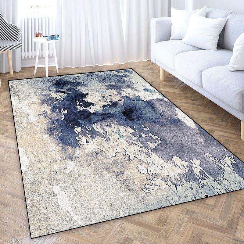 Modern Ink Wash Carpets Living Room Abstract Aesthetics Bedroom Decoration Non-slip Large Area Rugs Office Entrance Floor Mats