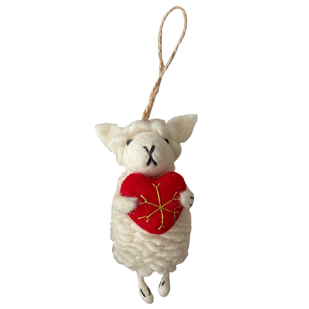 Cute Sheep Wool Pendant, Doll Accessory, Animal Doll Keychain, Bag Charm