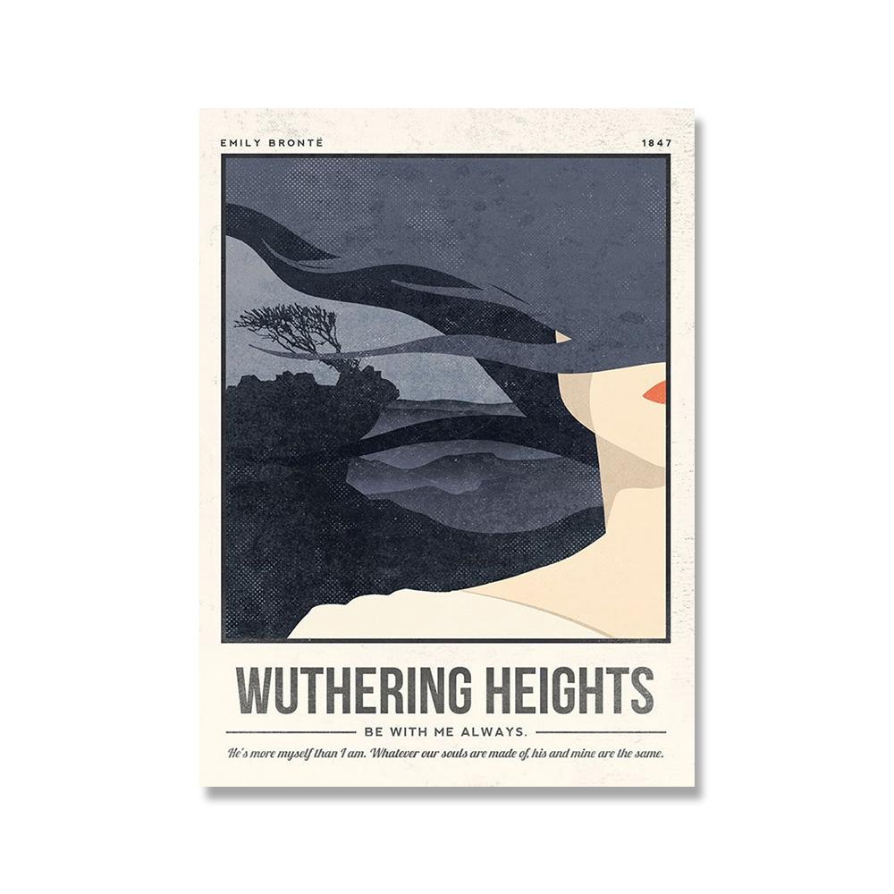 

Картина на холсте в скандинавском стиле Обложка книги Искусство Цитата Настенное искусство Ретро Литературный плакат Любитель книг Литературный подарок Книжный декор 21x30cm No Framed