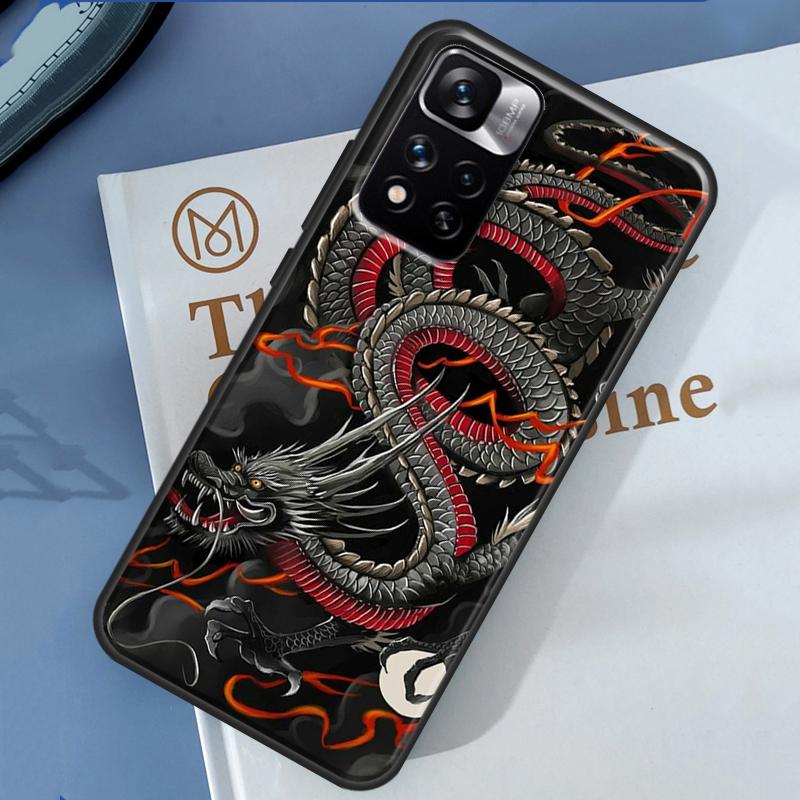 Chinese Dragon Case For Xiaomi Redmi Note 14 13 11 9 10 12 Pro 9S 10S 11S 12S Redmi 10C 12C 13C 14C Cover