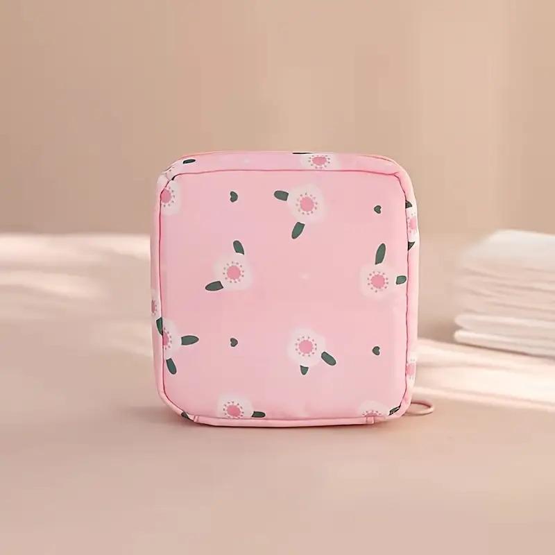 Women Sanitary Napkin Tampon Storage Bag Portable Waterproof Organizer Pouch Cartoon Pattern Sanitary Napkin Bag