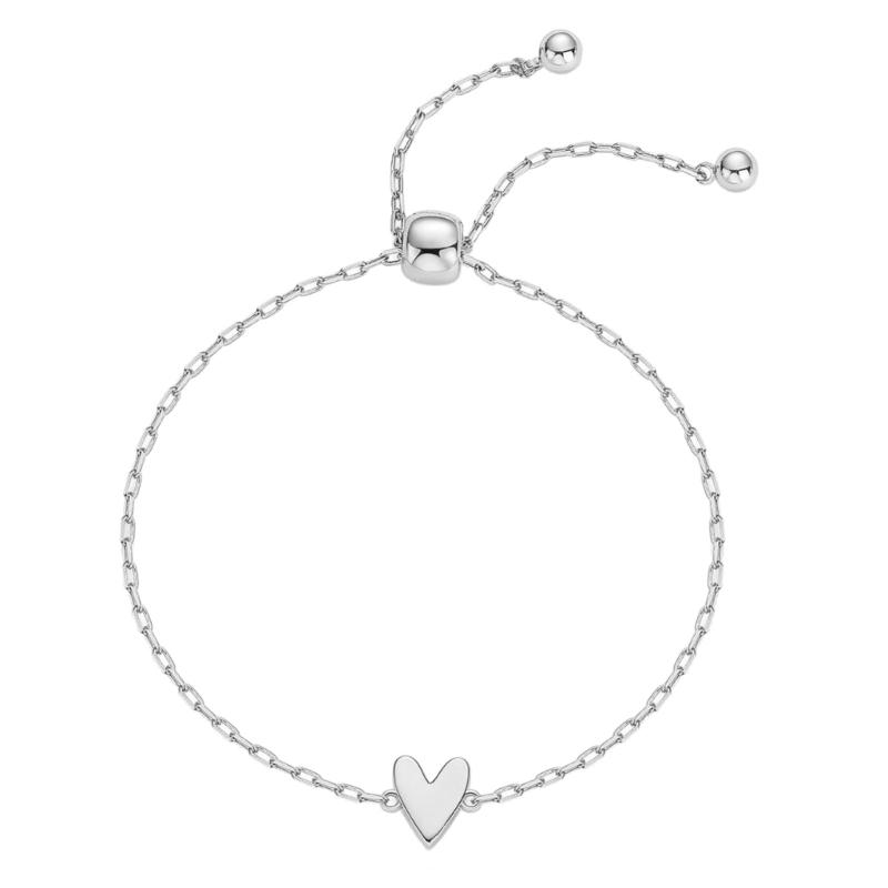 Hypoallergenically Stainless Steel Heart Hollow Bracelet Adjustable Fit Wristchain for Sensitive Skin Daily Wear