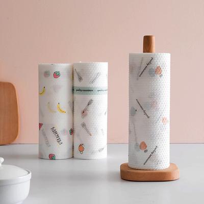 Torchons de cuisine jetables Ne perdent pas leurs poils Les torchons ne collent pas à l'huile Papier essuie-tout Utilisation humide et sèche Chiffon paresseux