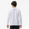Training Wear Long Sleeve UPF Size 32JAC745 N-XT T-Shirt, 15, Moisture-Wicking, Quick-Drying, Unisex, White, L,