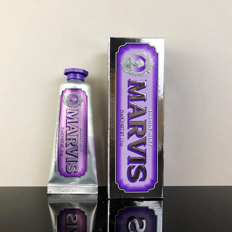 Зубная паста «Жасмин и Мята» для свежего дыхания, Подарочная коробка - Италия Mars Bright White 25 мл, Образец