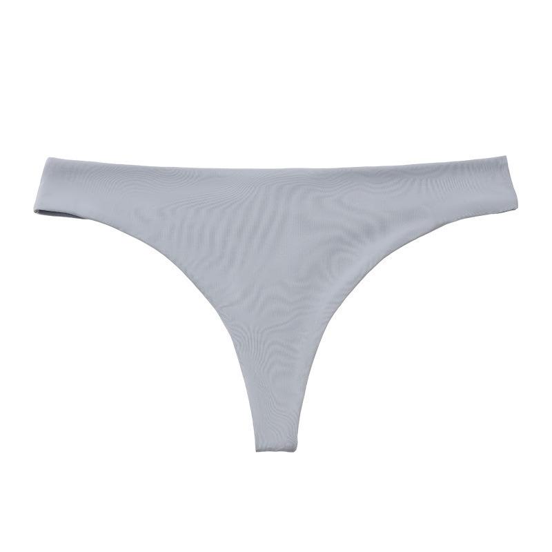 Women Sexy Seamless Low Waist Thong Panties Breathable Hip Lifting Solid Underwear