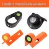 Metal Right-Angle Leveling Rod with Horizontal Bubble Clip