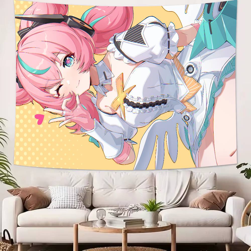 Kawaii Hot Girl Aria Sunna Tapestry Decoration Bedroom Dormitory Background Cloth Holiday Home Party Living Room Club Tapestry