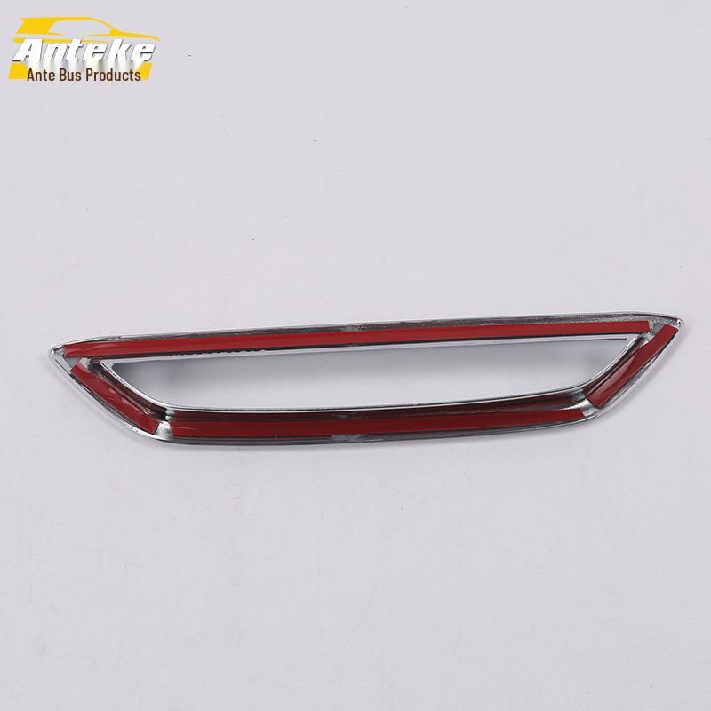 18 CHR Rückbremslicht Abdeckung Zierleiste - Galvanisierter Kofferraum Rücklichtrahmen Dekoratives Zubehör