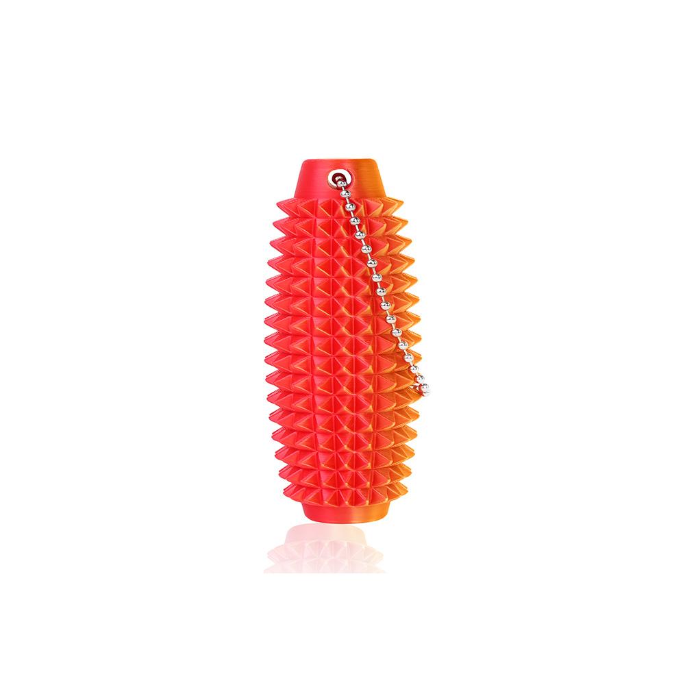 4pcs Mini 3D Printed Hard Spiky Fidget Massage Keychain Pain Stim Toy for Adults Anxiety Relief Stress Sensory Novelty Gifts
