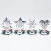 New Christmas Decoration Iron Art Christmas Table Candlestick Red Fruit Pine Cone Candlestick Desktop Decor