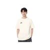 Anta Kyrie Irving Series Casual Round Neck Loose Short Sleeve T-Shirt Unisex Tops Vanilla-White 172521103-1
