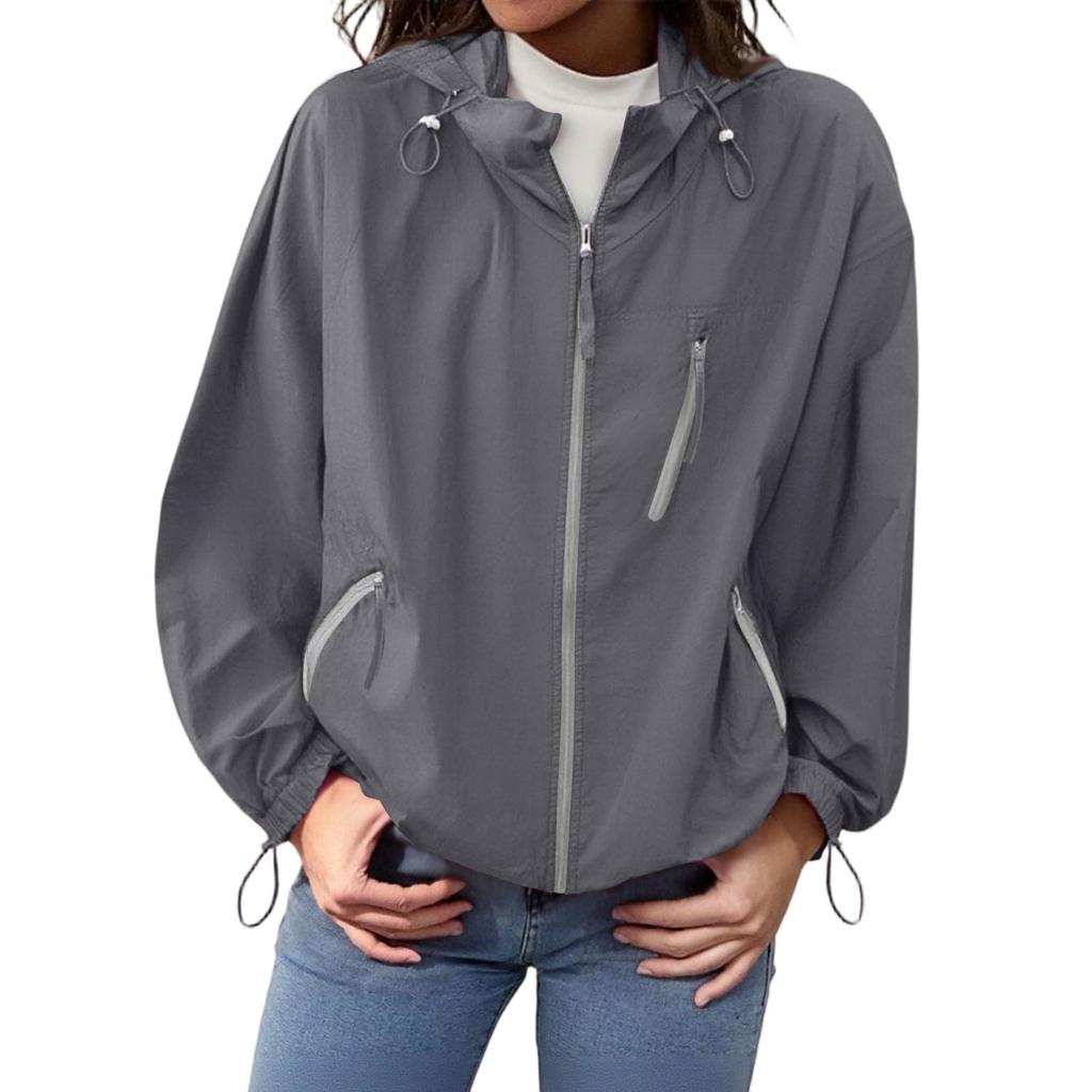 Women's Sun Lightweight Outdoor Windproof Sun Jacket For Hiking And Traveling