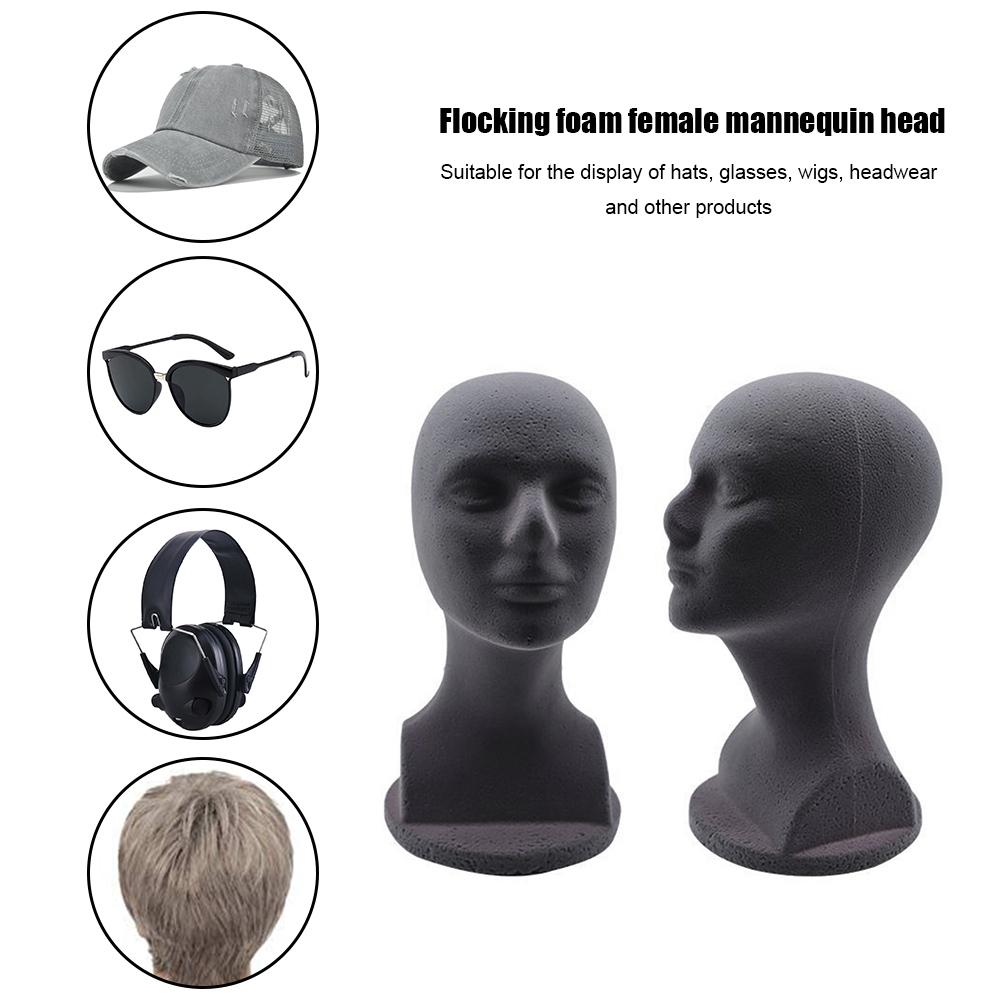 Praktická figurína hlava model hlava figuríny ženský model klobouk paruka brýle šátek pohodlné rekvizity stojan na vystavení pro salon obchod díly