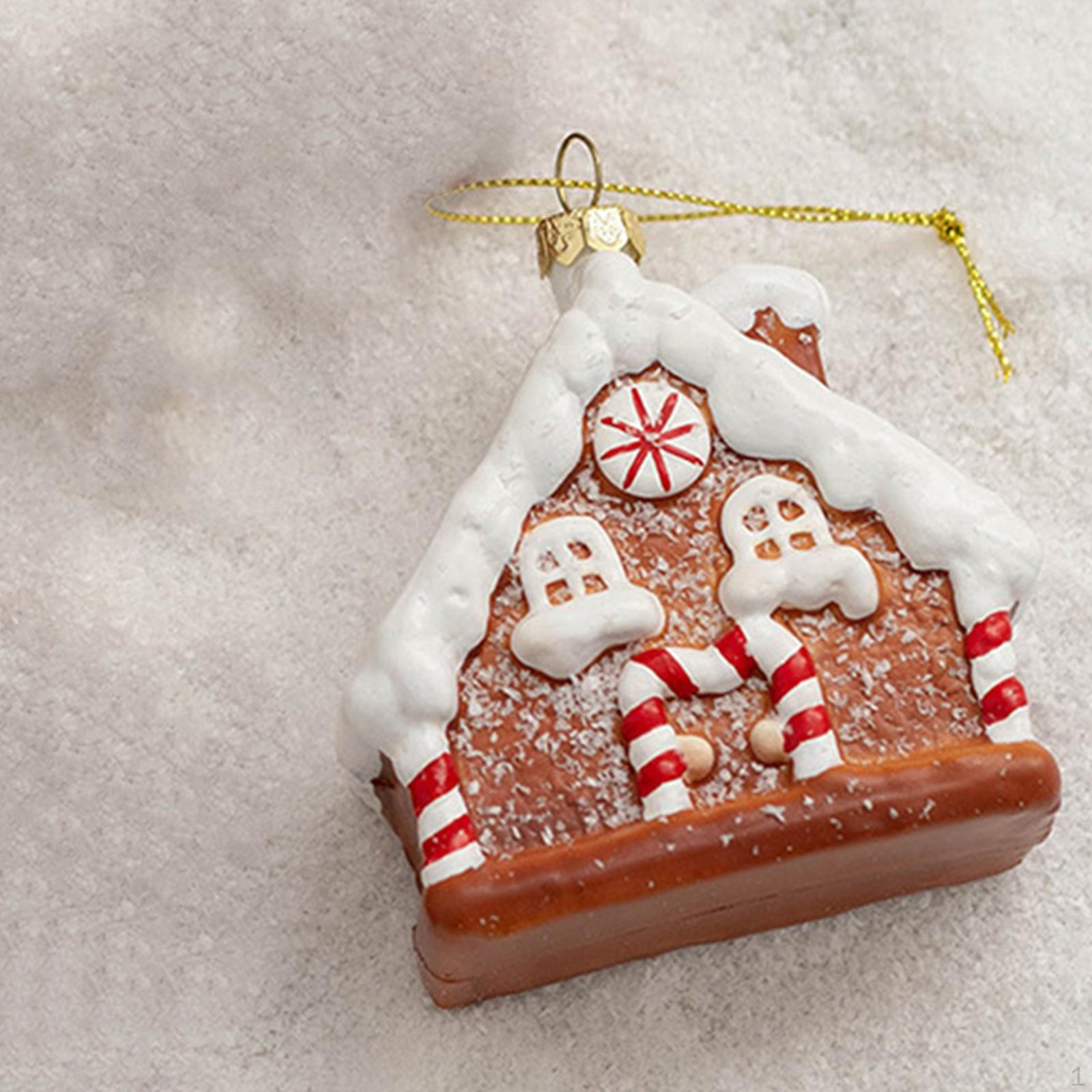 

Рождественский подвесной орнамент, креативные подвесные поделки, декор для рождественской елки, праздничное украшение для сада House Shape