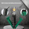 Ratcheting Screwdriver Bit 14 Tip 360 Degree Rotating Head Carbon Steel Construction Comfortable Grip For Prolonged Use