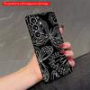 2DFlat Samsung Phone Case Black & White Butterfly Pattern Phone Case Applicable To Galaxy S22 S23 S24 S25ULTRA S26 A12 A13 A14 A15 A16