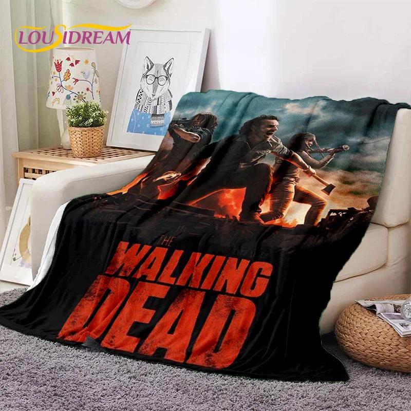 The Walking Dead Lincoln TWD Miękki Flanelowy Koc na Łóżka Sypialnię Kanapę Piknik, Koc Rzutowy do Okrycia na Zewnątrz Rekreacja Drzemka Prezent