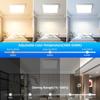 Dimbare LED-taklamper Moderne panellys med bakgrunnsbelysning Fjernkontroll 220V taklampe for hjemmebelysning