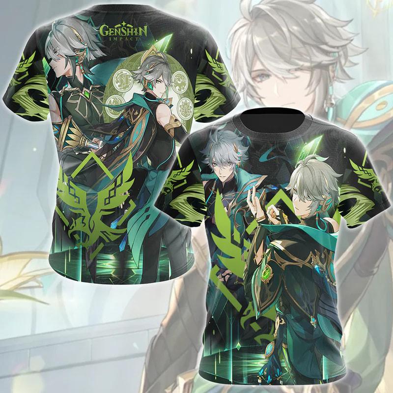 New Game Genshin Impact All Roles Anime T-shirt 3D Print Kids Cosplay Cartoon Tee Men/Women Short Sleeve Tshirt Harajuku Y2k Top