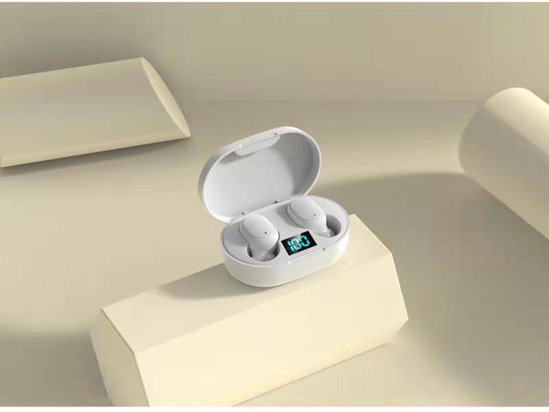 

E6S Bluetooth Macaron Міні спортивна бездротова стереогарнітура з шумозаглушенням і цифровим дисплеєм E6S model білий