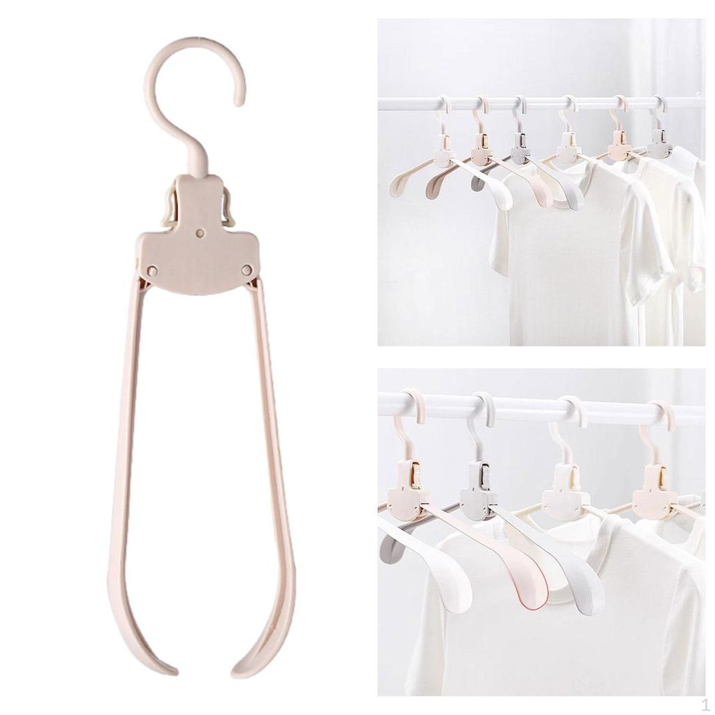 Foldable Travel Hanger, Collapsible Hanger Portable Folding Clothes Hangers for