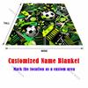 1PC Football Sports Art Blanket Warm Soft Luxury Gifts for Children Adults Suitable for Home Bed Sofa Travel Camping RV