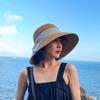 Hat Women's Summer Sunscreen Hat Face Cover Sun Hat Sunscreen UV Seaside Fashion Travel Straw Hat