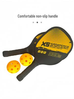 Poplar Wood Pickleball Paddle & Ball Trainer Set for Outdoor Sports Fitness