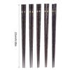 5Pair Wooden Chopsticks Printed Pattern Tableware Set Retro Chopstick Pack  Souvenir Preparation