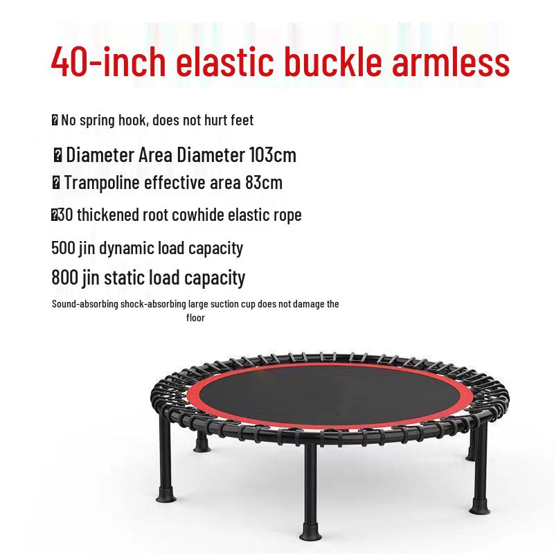 Indoor Trampoline for Kids & Adults: Compact Bouncing Bed for Home Use