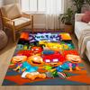 Rugrats: Playtime Chaos Themed Anti-Slip Rugs - Polyester Home Decor, Suitable for Bedrooms, Living Rooms, Doorways, Studios, and Decorations