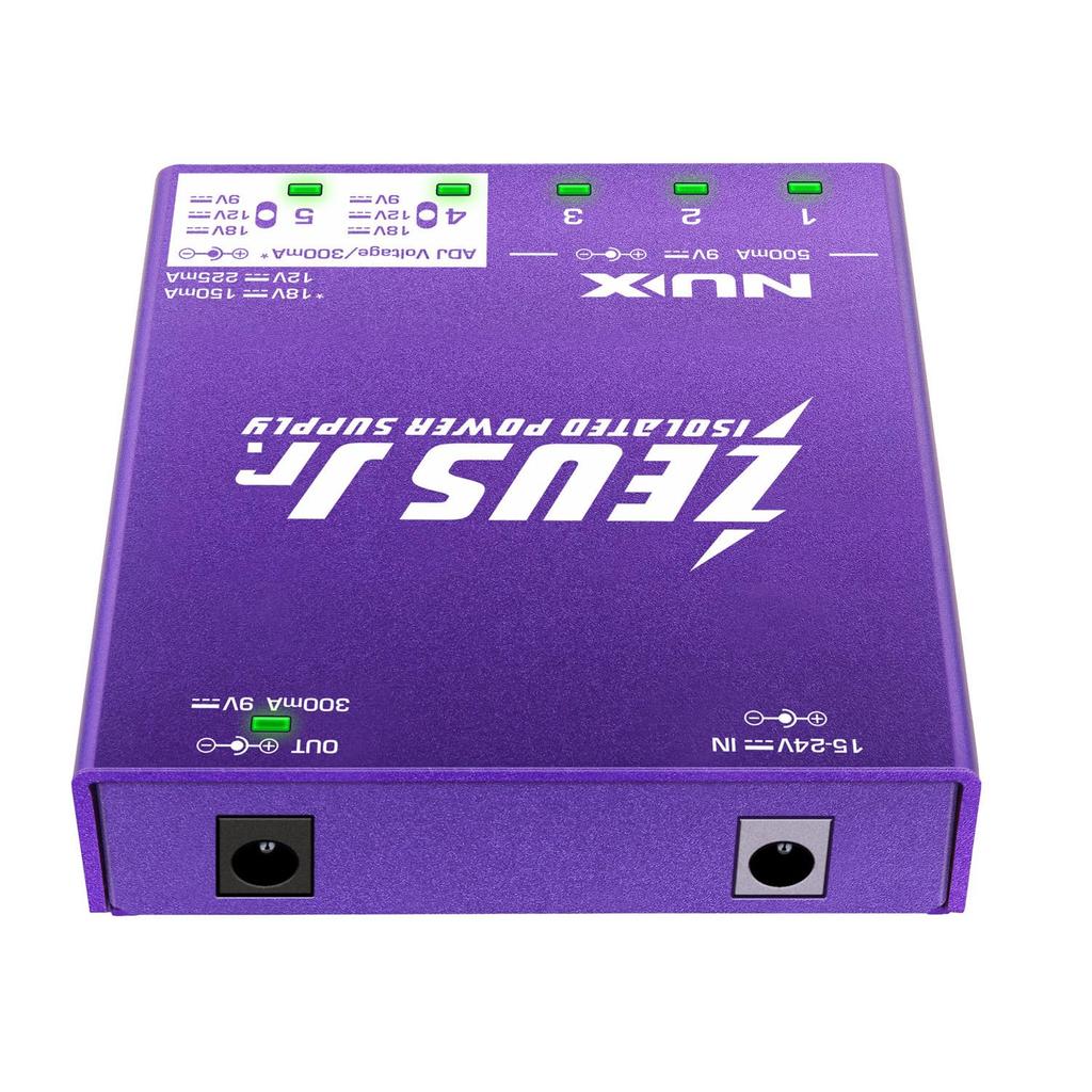 NUX Fully Isolated Power Supply 6 Ports Equipped with Variable Ports ZEUS 9/12/18V JR.