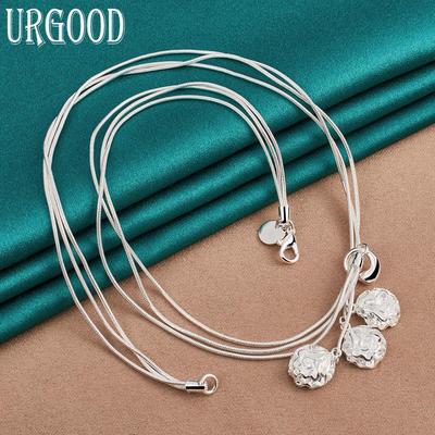 Collana a catena con serpente rosa in argento sterling 925 bellissimi gioielli