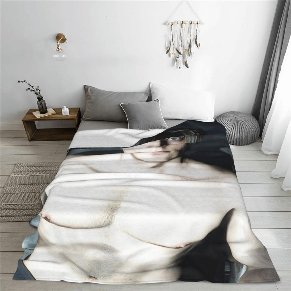 L-Leon Kennedy Game Blanket Coral Fleece Plush Relax Super Soft Throw Blanket for Sofa Quilt