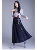 Elegant Mid-Length Wool Pleated Skirt - 2025 Autumn/Winter High-Waisted Slimming Style