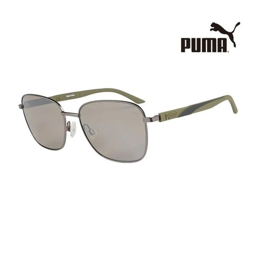

Puma Sunglasses PU0321S 003 Square Metal UV Protection Women Men PU0321S 003_C [57]