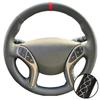 Hand-stitched Black Microfiber Leather 2011-2016 Avante i30 2012-2016 Steering Wheel Cover For Hyundai Elantra Car Accessories
