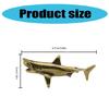 Detailed Shark Figurine Copper Shark Figurine for Enhancing Homes Aesthetics and Collector Showcases Desk Decoration
